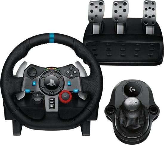 Game Click &ndash; גיים קליק בקרים ושלטים הגה מרוצים Logitech G29 SE Driving Force Racing Wheel – למחשב PC ול-PS3 / PS4 / PS5 כולל ידית הילוכים